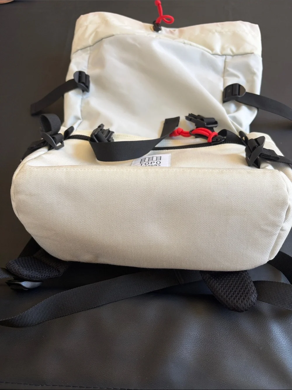 Topo Designs x Revolution Rolltop Backpack White Water-Resistant Laptop Travel D
